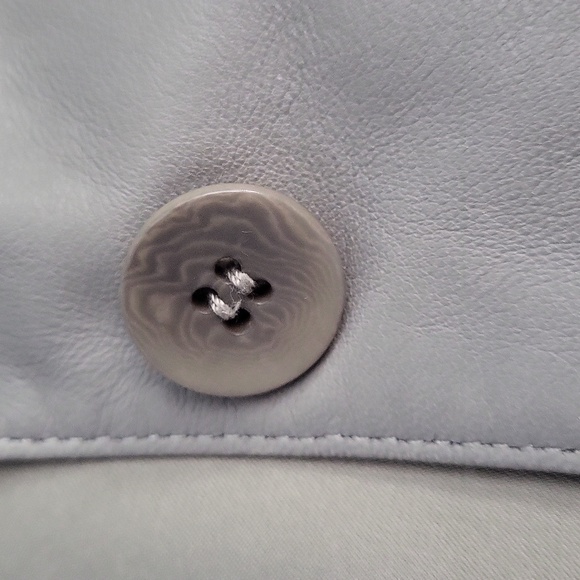 VTG Armani Collezioni Calf Leather Jacket Made In Italy XS-S - Picture 4 of 10